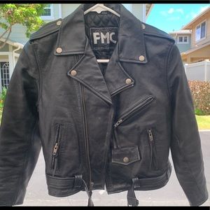 Gently worn FMC leather jacket